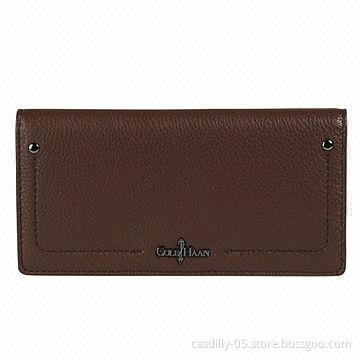 Wallets, Made of Leather, Top Zip Closure